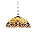 Chloe Lighting CH33353VR18-DH2 Tiffany-Style Victorian 2 Light Ceiling Pendent Fixture 18-Inch Shade, Multi-Colored