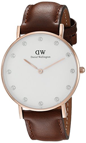 Daniel Wellington Women s 0950DW Classy St. Mawes Watch With Brown Leather Band