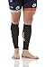 Compression Calf Sleeve, Pair of 2 Sleeves for Calf Strains, Running, Shin Splints, Varicose Veins, Injury Recovery & Prevention, 20-30mmHG, Mojo Compression (Black/Large)