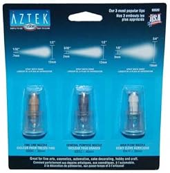 Set of 3 TESTORS AZTEK AIRBRUSH NOZZLES - 9352C Tip Kit