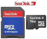 Zoom Produkt-Bild: 16GB microSD SDHC Speicherkarte f&uuml;r Samsung B7610 OmniaPRO inkl. Adapter auf SD + Rydges Card Speicherberechnung