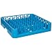 Carlisle ROP14 OptiClean Open End Peg Rack, Polypropylene, 20.88" Length, 20.88" Width, 4.00" Height, Blue (Case of 6)