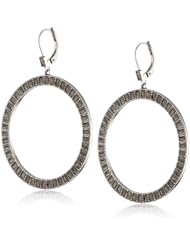 Judith Jack "Flamenco" Sterling Silver and Marcasite Circle Drop Earrings