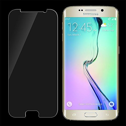 Topix Galaxy S6 Edge Only Premium Tempered Glass Screen Protector [Front + Back], The New Ultimate Shock Absorption Screen Protection Film, Anti-fingerprint Oil Coating anti-shattered 0.25mm Thickness 2.5D High Definition (HD) Clear Screen Protectors (Samsung Galaxy S6 Edge Glass Screen Protector)