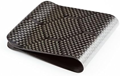 Carbon Fiber Money Clip and Minimalist Wallet Wasp Pattern