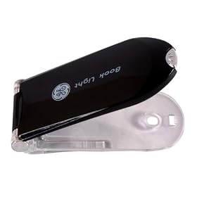 GE 17207 LED Book Light, Clip-On Battery Operated, Black