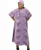 Elephant Design Caftan Kaftan With Matching Headwrap - Available in Several Colors