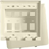 On-Q/Legrand 8 Port Hide-A-Port Outlet, Light Almond