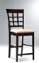 Coaster Contemporary Style Counter Height Stools, Cappuccino Finish, Set of 2"