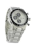 Seiko Mens Chrono Quartz Date Alarm SS Watch #SNAA41P1