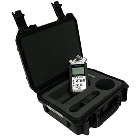 SKB Custom Fit Waterproof Equipment Case for Zoom H4N Stereo 4-Track Digital Recorder