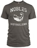 41HaY9kEwyL. SL160  Vintage Distressed Nobles Bodybuilding Tri Blend T Shirt