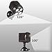 EasGear® 600-Lumen Bright Weatherproof Wireless Battery Powered 4 Led Motion Sensor Outdoor Spotlight Wall Light with PIR Motion Sensor & Light Sensor（4*3w Led Bulbs，Black）