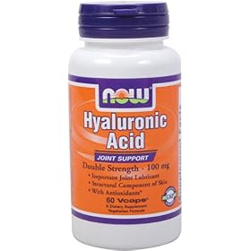 NOW Foods Hyaluronic Acid 100Mg 2X Plus, 60-VcapsHyaluronic Acid - Double Strength (100mg)
