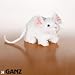 Lil'Kinz Mini Plush Stuffed Animal White Mouse