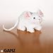 Lil'Kinz Mini Plush Stuffed Animal White Mouse