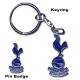 Tottenham Hotspur FC - Official Crest Key chain and Pin Badge Set