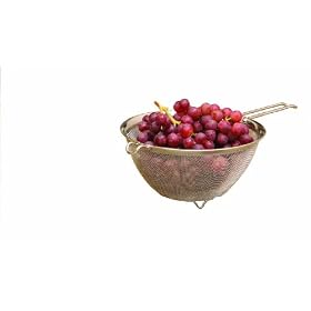 Buy ExcelSteel Professional Quality 9-Inch Heavy Gauge Strainer With Hanging Hook