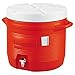 Rubbermaid Commercial 1655-01-11 Plastic Water Coolers, 7 gal, Orange