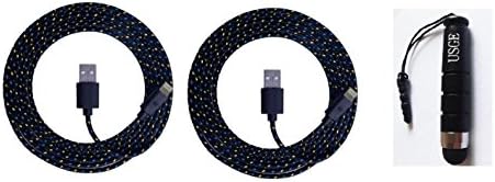UIHY USB date cables 6Ft/2M Fabric Braided Sync Cable Charger Cord For iphone6 iphone6plus iPhone 5/iphone5s/iphone5c/ipad