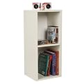 Way Basics Cube Plus Eco-Friendly 2-Shelf Storage Unit, White