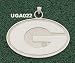 Univ Of Georgia G Giant Charm/Pendant -14K/10K, Stainless Steel or Gold Plated