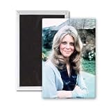 Lindsay Wagner - 3x2 inch Fridge Magnet - large magnetic button - Magnet