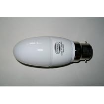 2 x 7w BC B22 fitting Eco mini 97mm Candle bulbs low energy saving. Standard bayonet cap.