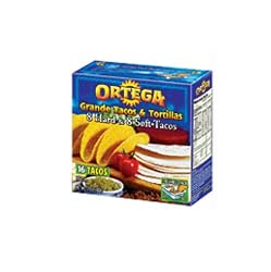 Ortega Grande Taco Shells, 16-Count, 13.5-Ounce Boxes (Pack of 12)