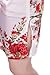 JTC Women's White Short Silk Cheongsam Dress Cup Sleeve One-piece Costume 1pc