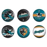 San Jose Sharks 6 Button Set