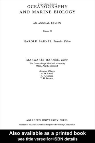 Oceanography and Marine Biology: An Annual Review, Volume 28 (Oceanography and Marine Biology - An Annual Review)