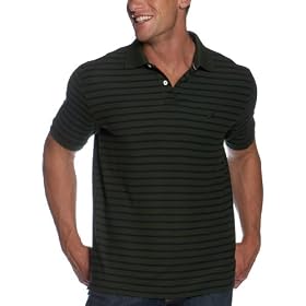 Nautica Men's Short Sleeve Stripe Polo