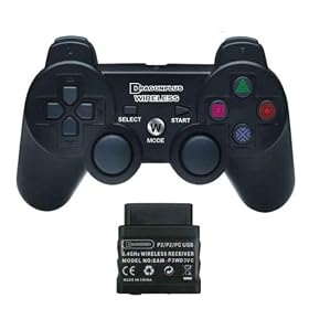 Wireless Playstation 2 3 Ps2 Ps3 Pc Controller Joypad Version 2 with PS3 Rumble