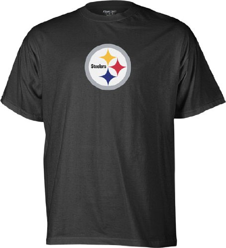 NFL Men's Pittsburgh Steelers Logo Premier Tee Shirt (Black, X-Large)
