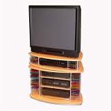 4D Concepts 242324 Swivel 23" TV/DVD Cart in Beech and Metal