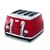 De'Longhi Icona CTO4003.R 4 Slice Toaster - Scarlet Red