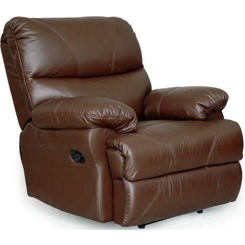 Baker Leather Rocker Recliner By Leather Italia USA