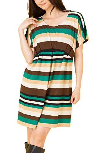(Goldjapan)ゴールドジャパン 大きいサイズ レディース マルチボーダーニットワンピース 半袖 半そで 七分袖 7分袖 ミニワンピース ミニ丈ワンピース ミニワンピ 膝丈ワンピース ひざ丈ワンピース ひざ丈 膝丈 チュニック Aライン 体型カバー フォーマル パーティー ドレス 結婚式 二次会 入学式 入園式 カジュアル エレガント きれいめ ワンピ エレガント l3-46649