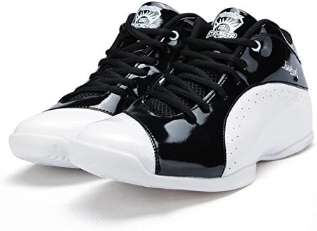 Iverson Men's Basketboll Shoe (Black-white, 10.5 D(M) US)