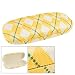 Yellow White Plaid Pattern Fabric Coated Metal Eyeglasses Case