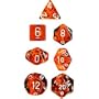 Chessex Dice: Polyhedral 7-Die Translucent Dice Set - Orange