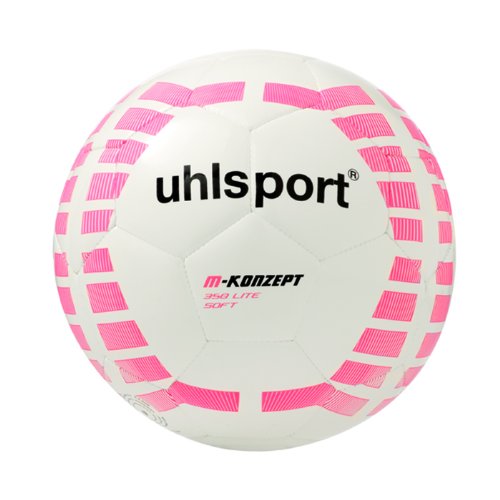 uhlsport Kinder Ball M-konzept 350 Lite Soft, weiss/fluo-orange/schwarz, 5, 100150001