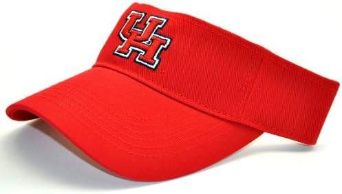 Houston Cougars Official NCAA Adult Adjustable Cotton Visor Hat by Top Of The World