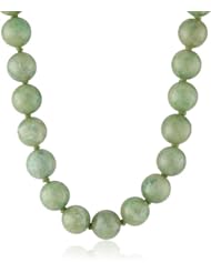 8mm Light Green Henan Jade Necklace, 32