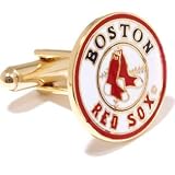 Boston Red Sox MLB Logo GL Cufflinks w/Jewelry Box