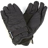 Kids 7-12 Years Winter Thinsulate 3M Waterproof Velcro Ski Snow Grip Gloves Navy