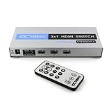 Octava HDS3-UK 3x1 HDMI Switch (1080p, SKY HD, Virgin HD, Freeview HD, XBOX 360 PS3) + Cablesson Maestro 1.5m High Speed HDMI Cableby Octava