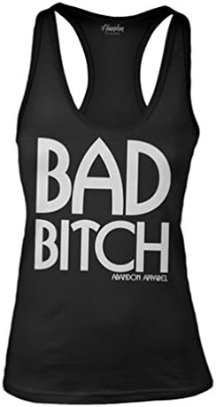 Abandon Apparel Women's Bad Bitch Tank Top Small Black