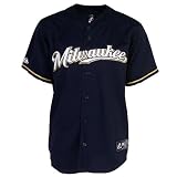 MLB Men’s Milwaukee Brewers Rickie Weeks Navy Short